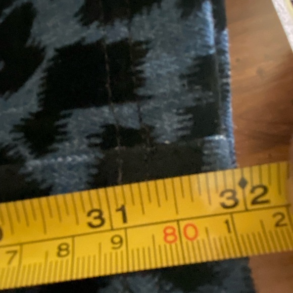 Mach & Mach Leopard Printed Stretch Mid-Rise Straight-Leg Jeans Sz 12 - Picture 13 of 14